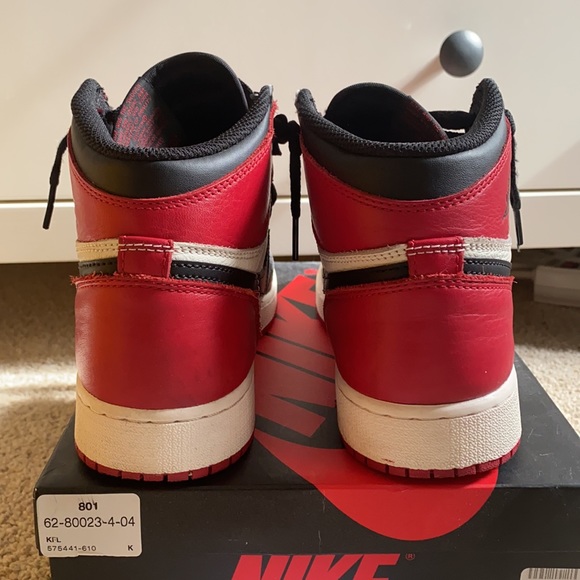 Air Jordan 1 Retro High OG BG ‘Bred Toe’ - Picture 8 of 9